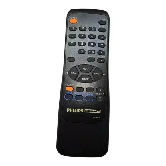 Philips Magnavox *READ* Remote Control Model: N023OUD Black U179 Tested Works - Picture 1 of 11